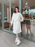 斯凱奇（Skechers）女鞋秋季厚底增高休閑鞋中高幫小白鞋七夕禮物送女友117518 白色/WHT 37 曬單實(shí)拍圖