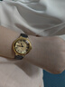 西普尼金表（HIPINE）女士手表輕奢金表女石英表純金999男大表盤新款情侶手表七夕禮物 【光殼金面女款】金重0.71g 曬單實(shí)拍圖
