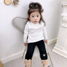 木木屋女童打底衫春秋2025新款兒童毛衣女孩衣服內(nèi)搭中小童半領(lǐng)長(zhǎng)袖上衣 白色 90 尺碼1~2歲【 80-90cm】 曬單實(shí)拍圖