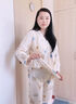 愛寶適月子服純棉紗布春秋孕婦裝產(chǎn)婦喂奶衣哺乳睡衣家居服XL碼檸檬M347 曬單實拍圖