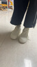 回力女鞋厚底百搭小白鞋女秋冬新款甜美休閑鞋學(xué)生運(yùn)動板鞋 米白 37 曬單實(shí)拍圖