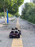 酷派馳帕拉梅拉雙人兒童電動(dòng)汽車(chē)四輪超大可坐大人小孩寶寶遙控玩具童車(chē)【烤漆紅】四驅12V12A石墨烯+皮座（軟輪）真車(chē)避震+遙控搖擺+音樂(lè )藍牙 曬單實(shí)拍圖