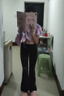 貓人女童中大童春夏薄打底褲兒童微喇叭鯊魚(yú)褲外穿運(yùn)動(dòng)瑜伽褲子 黑160 曬單實(shí)拍圖