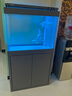 森森（SUNSUN）新款超白魚缸客廳玻璃大型水族箱智能觸控家用免換水底濾缸 超白0.8米35寬 無極變光+新式底濾 納米灰 曬單實拍圖