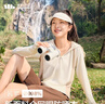 蕉下（beneunder）防曬服女黑膠透氣涼感戶外防紫外線外套AS10024高嶺白XL 曬單實拍圖