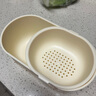 【懶人必備】嗑瓜子神器零食水果收納盒堅果客廳茶幾家用瀝水果盤 【顏色隨機(jī)】懶人雙層·瀝水果盤 曬單實拍圖