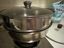 科固（KEGOO）單層蒸鍋煲湯火鍋鍋具28cm 燃?xì)庠铍姶艩t燉煮通用不銹鋼粥鍋KG117 曬單實(shí)拍圖