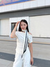 長(zhǎng)條小絲巾女士春秋新款高檔洋氣領(lǐng)巾配襯衫護(hù)頸圍脖圍巾媽媽禮物 小茶花字母-白色 約150*14cm 曬單實(shí)拍圖