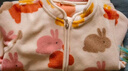 戴維貝拉（DAVE＆BELLA）兒童搖粒絨外套女童上衣洋氣寶寶衣服休閑男童外衣秋裝2025新款 小兔印花【現(xiàn)貨】 80 cm（建議身高73-80cm） 曬單實(shí)拍圖