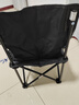 米客喵戶(hù)外折疊椅靠背椅 馬扎便攜式板凳釣魚(yú)椅美術(shù)生休閑擺攤露營(yíng)桌椅 黑色【大號】-配收納袋 曬單實(shí)拍圖