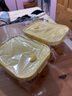 希樂扣玻璃飯盒微波爐加熱飯盒上班族帶飯餐盒玻璃保鮮盒冰箱琥珀大長(zhǎng)*2 曬單實(shí)拍圖