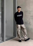 燦圖黑色重磅純棉長(zhǎng)袖t恤男春秋季美式潮牌內(nèi)搭打底衫寬松休閑衛(wèi)衣服 黑色 XL 【建議120-140斤】 曬單實(shí)拍圖
