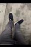 牛仔褲男士春秋新款修身彈力韓版潮流夏季休閑水洗直筒小腳長(cháng)褲子 黑灰色-億牛366 常規 34 曬單實(shí)拍圖