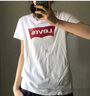 Levi's李維斯情侶美式寬松印花簡約舒適潮流純棉圓領(lǐng)短袖T恤情侶衣櫥 白色 002A0-0000 L 曬單實拍圖