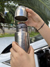 ENO鈦杯純鈦保溫杯男款保冷杯子女2025年新款高端燜泡茶水杯 冰花本 雙層純鈦 0油漆 450ml 330ml-450ml 曬單實拍圖