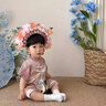 迪士尼寶寶嬰兒衣服夏季男女寶寶連體衣可愛(ài)周歲哈衣洋氣國風(fēng)爬服滿(mǎn)月百天衣 粉紅色 66cm 66碼建議3-6個(gè)月10斤-13斤 曬單實(shí)拍圖