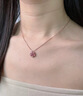 老鳳祥輕奢S925銀項鏈女桃花經(jīng)典百搭吊墜生日七夕情人節(jié)禮物送女友老婆 一款兩戴*項鏈*本地倉/就近發(fā)貨 曬單實拍圖