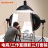 神牛（Godox）E250攝影閃光燈SK400ii二代專業(yè)室內(nèi)攝影棚打光燈250W證件照打光燈SK300W靜物產(chǎn)品拍照400W補光燈 E250W閃光燈【三燈套裝B】 曬單實拍圖