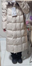 波司登（BOSIDENG）【斷碼清倉】羽絨服新國標90絨女長(cháng)款過(guò)膝廓形自由舒適保暖外套 香檳米7230 M 165/88A 體重約120-140斤 曬單實(shí)拍圖