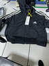 阿迪達(dá)斯（adidas）運(yùn)動(dòng)套裝女士2025春季新款三條紋透氣休閑服連帽防風(fēng)外套闊腿褲 IN1836/黑色三條紋/拍下即一套 L /建議120-130斤 曬單實(shí)拍圖