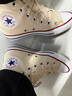 匡威（Converse）官方 All Star男女簡(jiǎn)約休閑板鞋高幫鞋小白鞋159484C 159484C 38 曬單實(shí)拍圖