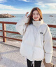 VEOX羽絨棉服女2025新款冬季ins原宿港風(fēng)棉衣oversize冬季立領(lǐng)棉襖女 米白色 M 建議100-115斤 曬單實(shí)拍圖
