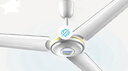 艾美特（AIRMATE）吊扇電風(fēng)扇家用客廳1.4米56吋樓頂扇大風(fēng)力吸頂電風(fēng)扇工業(yè)工廠宿舍銅芯電機(jī)風(fēng)扇 帶調(diào)速器 FZ5613 曬單實(shí)拍圖