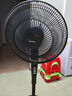 美的（Midea）電風(fēng)扇 家用風(fēng)扇 落地扇 7葉遠距強風(fēng)電扇 立式輕音節能可定時(shí)降溫 黑色機械款 【風(fēng)速309m/min】超級單品 曬單實(shí)拍圖