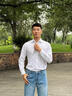 羅蒙白襯衫男士長(zhǎng)袖職業(yè)正裝免燙商務(wù)工作服結(jié)婚伴郎短袖秋冬季襯衣 白色 【升級(jí)版免燙】 M 【推薦90-105斤】 曬單實(shí)拍圖