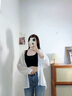 潤(rùn)微背背挺矯姿內(nèi)衣女提拉有型塑型美背文胸可調(diào)節(jié)魔術(shù)貼 子夜黑 M （75ABCDE） 曬單實(shí)拍圖