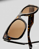 雷朋（RayBan）太陽鏡男女同款徒步旅行者偏光墨鏡0RB0840SF禮物禮物 954/57條紋哈瓦鏡框棕色偏光鏡片 尺寸52 曬單實(shí)拍圖