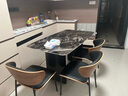 餐椅意式輕奢伊姆斯餐椅家用復古北歐餐桌椅簡約靠背椅 黑色 曬單實拍圖