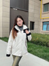 沖鋒衣女三合一2025新款戶外防風防水小個子夾克秋冬季運動登山服 象牙白 男女同款 單外套 M 【建議：100-110斤】 曬單實拍圖