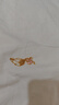 中國黃金（CHINA GOLD）黃金項鏈女士足金四葉草吊墜純金鎖骨鏈掛墜七夕情人節禮物送女友 【京速達】約0.5g*配銀鏈*甄選禮盒 曬單實(shí)拍圖
