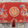 威爾基彩禮箱禮金箱6-10萬(wàn)禮金盒彩禮盒盒子彩禮箱訂婚錢(qián)盒高級聘禮盒 錦繡龍鳳 中號可裝6-10萬(wàn) 四件套 金蔥金把禮金箱 曬單實(shí)拍圖