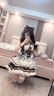 COMIC SOUL原創(chuàng)初戀小熊lo裙少女小偶像感薄巧杏粉可愛小熊Lolita主題蓬蓬裙 巧克力色裙子+挎包+發(fā)箍 S碼(70-90斤) 均碼 曬單實(shí)拍圖