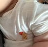 乖奇熊【輕爽棉】寶寶短袖包屁衣夏季薄款連體衣服嬰兒彈力三角哈衣涼感 曬單實(shí)拍圖