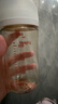 貝親奶瓶ppsu 嬰兒奶瓶 防脹氣奶瓶 雙把手彩繪寬口徑奶瓶套裝 240ml 3-6月 自帶M奶嘴+重力球 曬單實(shí)拍圖