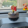 巫記車載擺件汽車裝飾品車載車內(nèi)紅旗微光可轉(zhuǎn)清香持久太陽能車載香薰 太陽能車載紅旗擺件香薰-普通黑 曬單實(shí)拍圖