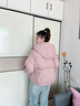 鴨鴨（YAYA）羽絨服女冬季2025新款時(shí)尚小個(gè)子連帽泡芙云感短款輕暖感外套 黑色 S (155) 曬單實(shí)拍圖