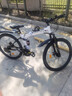 鳳凰（Phoenix）折疊山地自行車男女成人學(xué)生青少年單車雙減震碟剎輕便變速折疊車 黑白輻條輪/顯檔變速/三套全軸承 24速高配-26寸（身高160-185CM） 曬單實(shí)拍圖