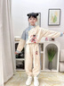 魅樂凱兒童春秋季中國風(fēng)新中式漢服哪吒套裝幼兒園園服古裝唐裝表演服 哪吒米色套裝（上衣+長褲） 150 （尺碼標(biāo)準(zhǔn)） 曬單實(shí)拍圖