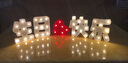 倍歡喜 生日快樂字牌led燈牌汽車后備箱發(fā)光場景布置裝飾氛圍感道具女孩 生日快樂燈牌+愛心組合套餐 曬單實拍圖