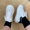 H8小白鞋2025新款百搭莆田鞋子情侶男女內(nèi)增高厚底休閑運(yùn)動(dòng)板鞋 白色-黑皮尾（禮盒裝） 37 女碼 曬單實(shí)拍圖