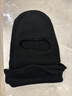 貞嘻巴拉克拉法帽頭套冬季騎行保暖防風(fēng)護臉蒙面面罩黑色毛線(xiàn)帽子男 騎車(chē)套頭帽【黑色單孔】 曬單實(shí)拍圖