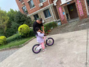 優(yōu)貝（RoyalBaby）兒童自行車(chē)男女鎂合金單車(chē) 月亮系列4-7歲 宇航員16寸 粉色 曬單實(shí)拍圖
