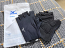 美津濃（MIZUNO）健身手套男女半指騎行訓(xùn)練單杠引體向上擼鐵器械防滑B593黑色大碼 曬單實(shí)拍圖