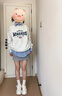 一寸相思?xì)W貨圓領(lǐng)加絨加厚白灰色衛(wèi)衣女秋冬寬松oversize國風(fēng)重磅潮流上衣 白灰色 XL 【130-150斤】 曬單實(shí)拍圖