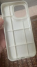 觀(guān)尼ins簡(jiǎn)約小眾少女粉色英文奶白皮質(zhì)適用蘋(píng)果16proMax手機殼iphone15promax/14/13保護套防摔 面包殼-古董白【單殼】 iPhone 16 Pro Max 曬單實(shí)拍圖