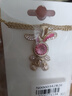 XUPING旭平首飾S時(shí)尚可愛(ài)小兔子項鏈女生送禮飾品 4號色-玫粉色 約40+5cm 曬單實(shí)拍圖